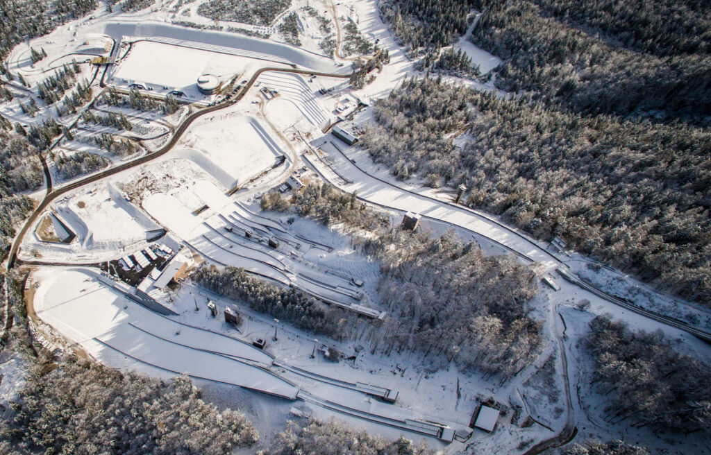 Smučarske skakalnice iz ptičje perspektive